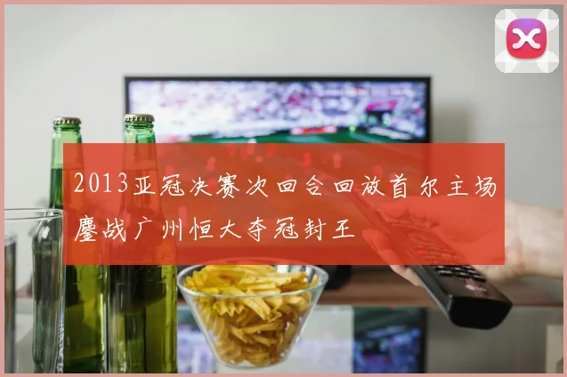 2013亚冠决赛次回合回放首尔主场鏖战广州恒大夺冠封王